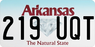 AR license plate 219UQT