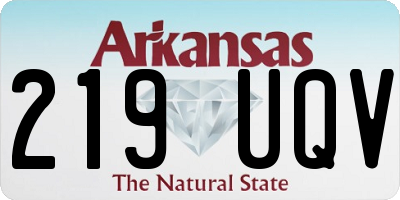 AR license plate 219UQV
