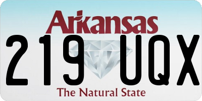 AR license plate 219UQX