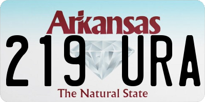 AR license plate 219URA