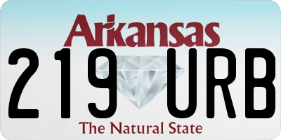 AR license plate 219URB
