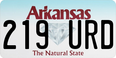 AR license plate 219URD