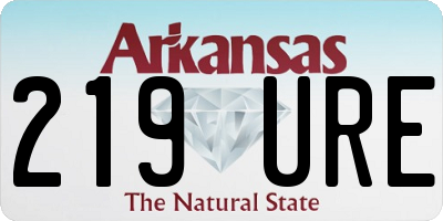 AR license plate 219URE