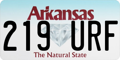 AR license plate 219URF
