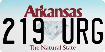 AR license plate 219URG