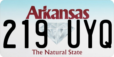 AR license plate 219UYQ