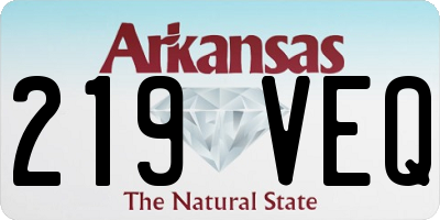 AR license plate 219VEQ