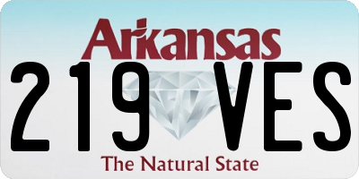 AR license plate 219VES