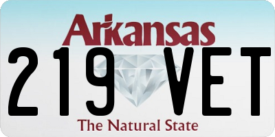 AR license plate 219VET