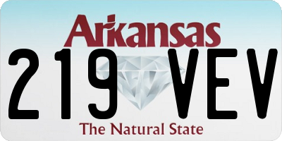 AR license plate 219VEV