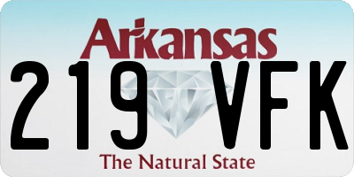 AR license plate 219VFK
