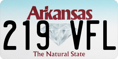 AR license plate 219VFL