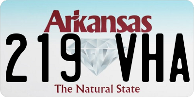 AR license plate 219VHA