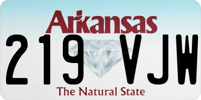 AR license plate 219VJW