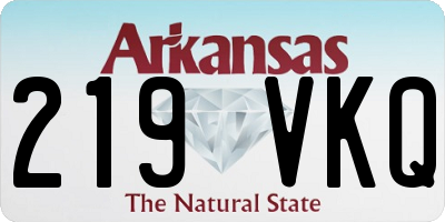 AR license plate 219VKQ