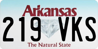 AR license plate 219VKS