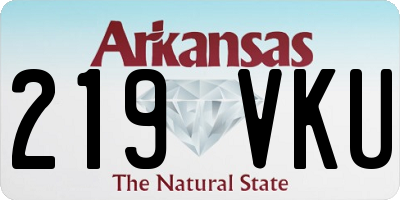 AR license plate 219VKU