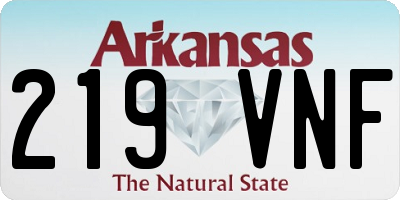 AR license plate 219VNF