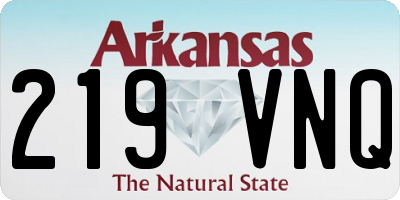 AR license plate 219VNQ