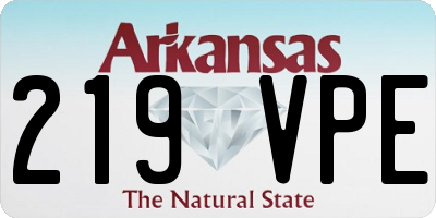 AR license plate 219VPE