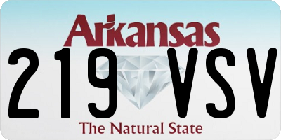 AR license plate 219VSV
