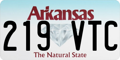 AR license plate 219VTC