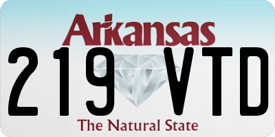 AR license plate 219VTD