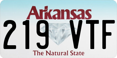 AR license plate 219VTF