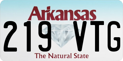 AR license plate 219VTG