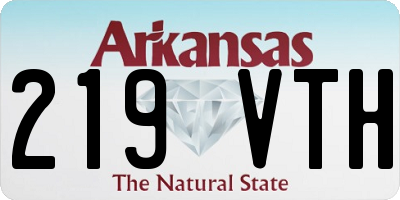 AR license plate 219VTH