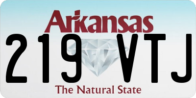 AR license plate 219VTJ