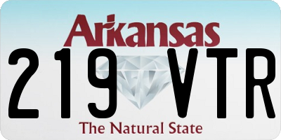 AR license plate 219VTR