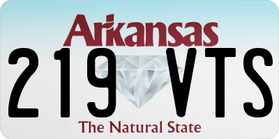 AR license plate 219VTS