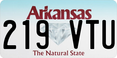 AR license plate 219VTU