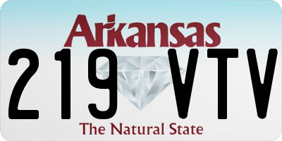 AR license plate 219VTV