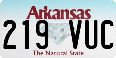 AR license plate 219VUC