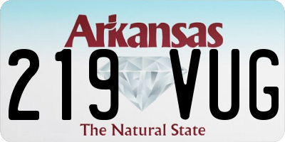 AR license plate 219VUG