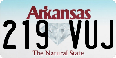 AR license plate 219VUJ