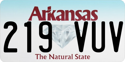 AR license plate 219VUV