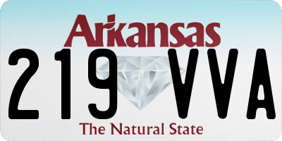 AR license plate 219VVA