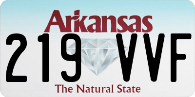 AR license plate 219VVF