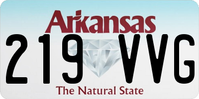 AR license plate 219VVG