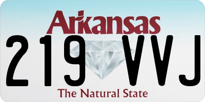 AR license plate 219VVJ