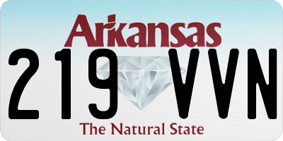 AR license plate 219VVN