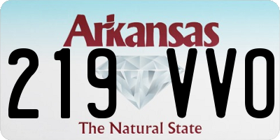 AR license plate 219VVO