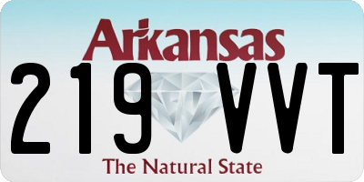 AR license plate 219VVT