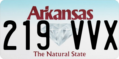 AR license plate 219VVX