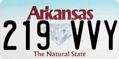 AR license plate 219VVY
