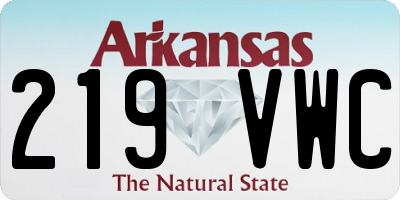 AR license plate 219VWC