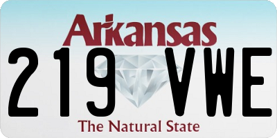 AR license plate 219VWE